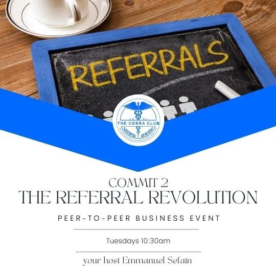 Peer to Peer Business Support. The Referral Revolution with Emmanuel Sefain. A Commitment to Collective Business Growth