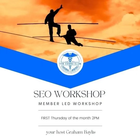 SEO Workshop with Grapam Baylis at The Cobra Club Business Workshops and events
