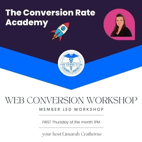 Website Conversion Workshop at The Cobra Club